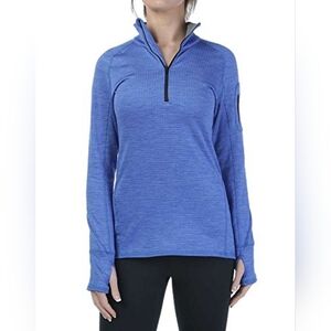 Stonewear Flyaway Zip Tee Twilight Sporty Outdoor Hiking Workout Pullover sz L